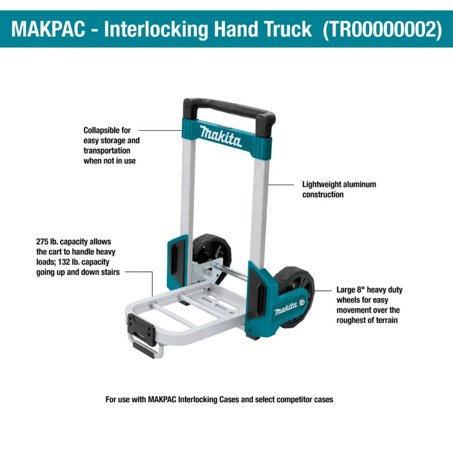 MAKPAC Interlocking Case Hand Truck, detail 1