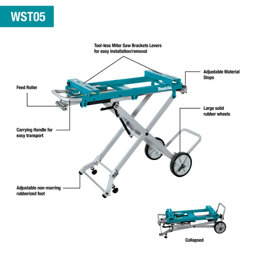 Makita Portable Rise Miter Saw Stand, detail 1