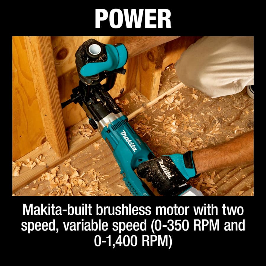 Makita Drill/Driver Right Angle 7/16" Keyless Chuck 18V LXT® Lithium-Ion Cordless Brushless Motor, Bare Tool - XAD04Z, detail 1