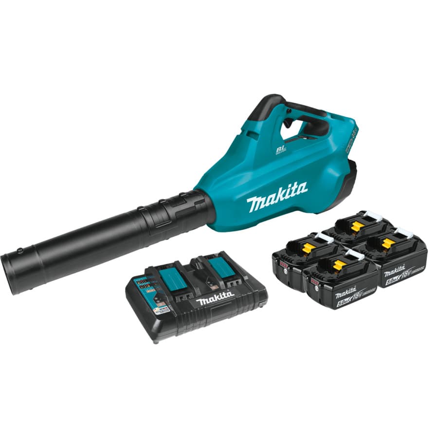 Makita Blower 18V LXT® Lithium-Ion 5.0 Ah Cordless Brushless Motor, 61 dB Battery Included, XBU02PT1, detail 1