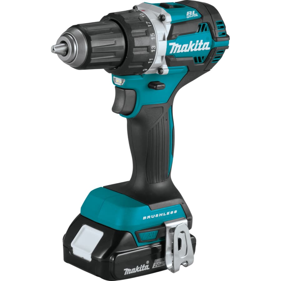 Makita Drill/Driver 1/2" Keyless Chuck 18V LXT® Lithium-Ion Cordless Brushless Motor, 530 lbf.in of Torque, 2.0 Ah Battery Included - XFD12R, detail 1
