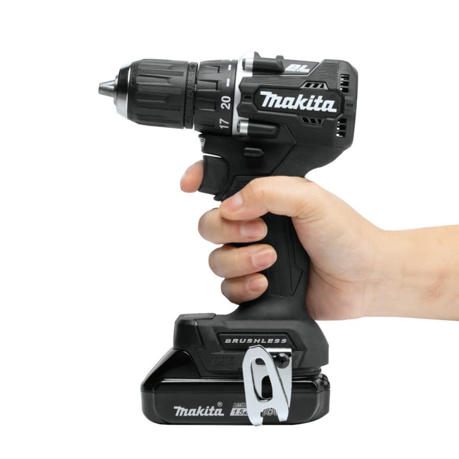 Makita Drill/Driver1/2" Keyless Chuck 18V LXT® Lithium-Ion Cordless Brushless Motor, 350 lbf.in of Torque, 1.5 Ah Battery Included - XFD15SY1B, detail 8