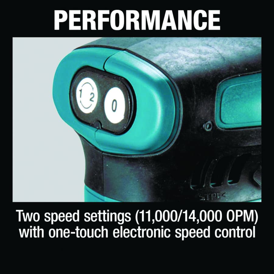 Makita Finish Sander 18V LXT® Lithium-Ion Cordless Brushed Motor with 4-1/2 x 4" Pad, Vacuum, Bare Tool - XOB02Z, detail 11