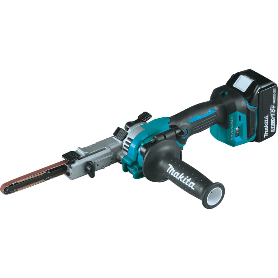 Makita Finger Sander 18V LXT® Lithium-Ion Cordless Brushless Motor, 5.0 Ah Battery Included, XSB01TJ, detail 1