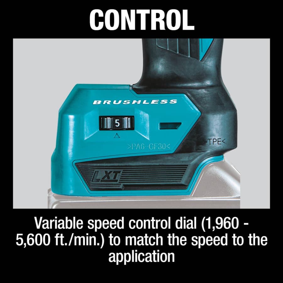 Makita Finger Sander 18V LXT® Lithium-Ion Cordless Brushless Motor, Bare Tool - XSB01Z, detail 1