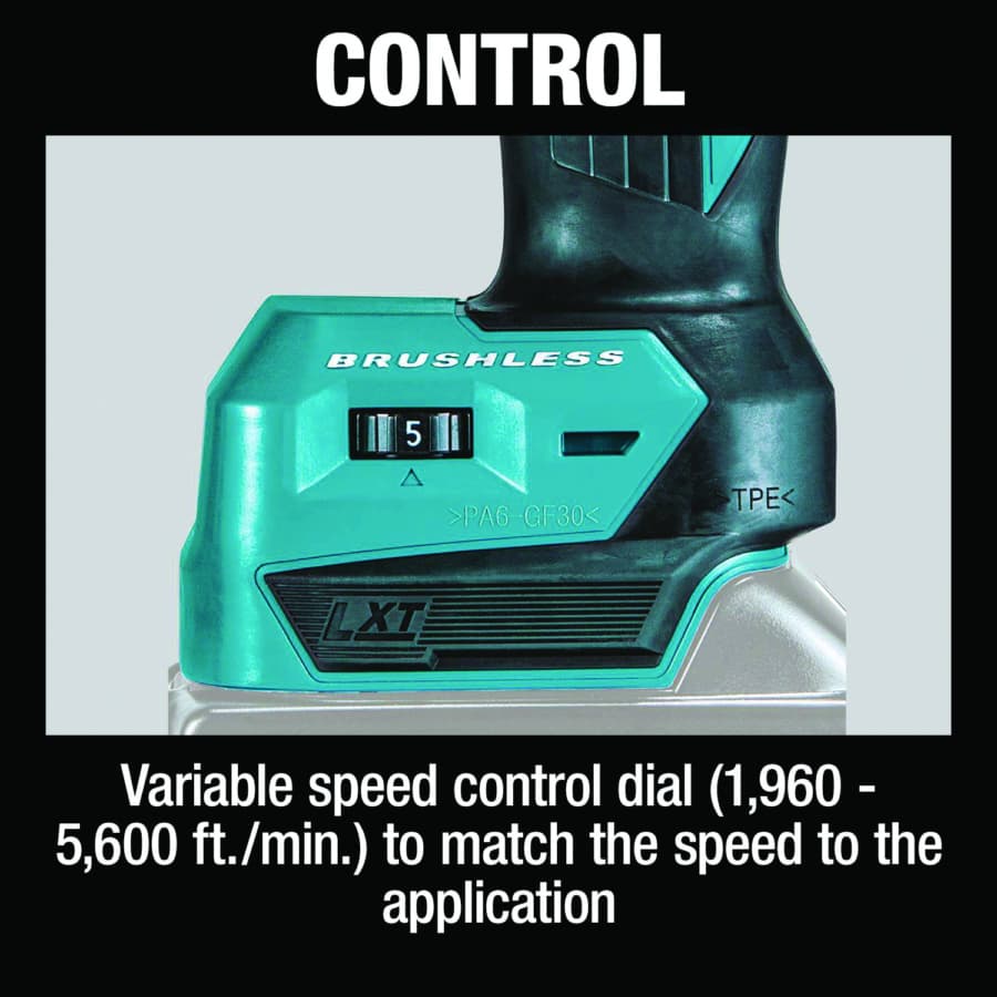 Makita Finger Sander 18V LXT® Lithium-Ion Cordless Brushless Motor, Bare Tool - XSB01Z, detail 3