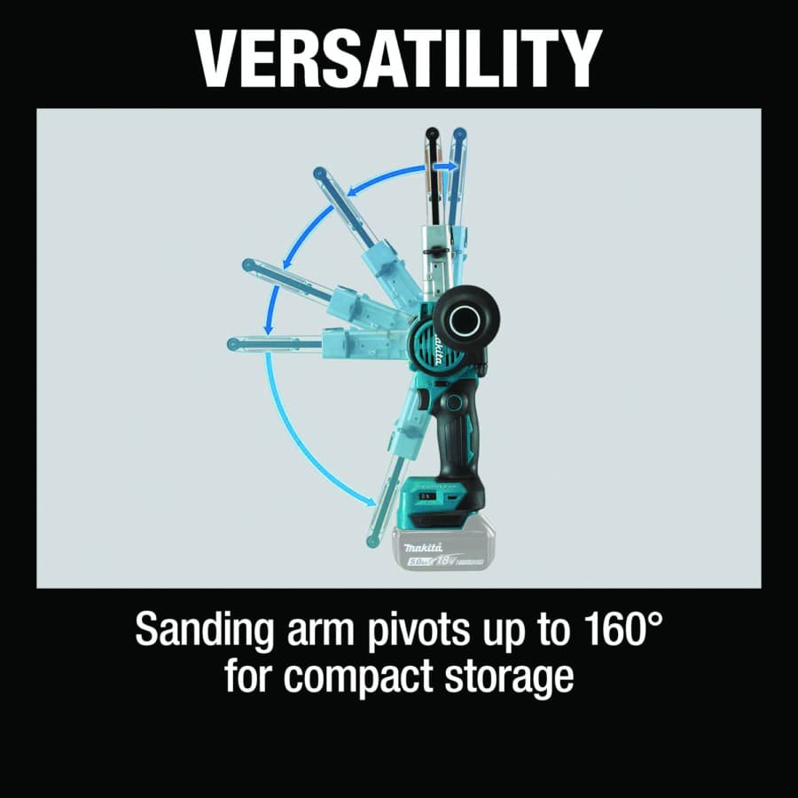 Makita Finger Sander 18V LXT® Lithium-Ion Cordless Brushless Motor, Bare Tool - XSB01Z, detail 7
