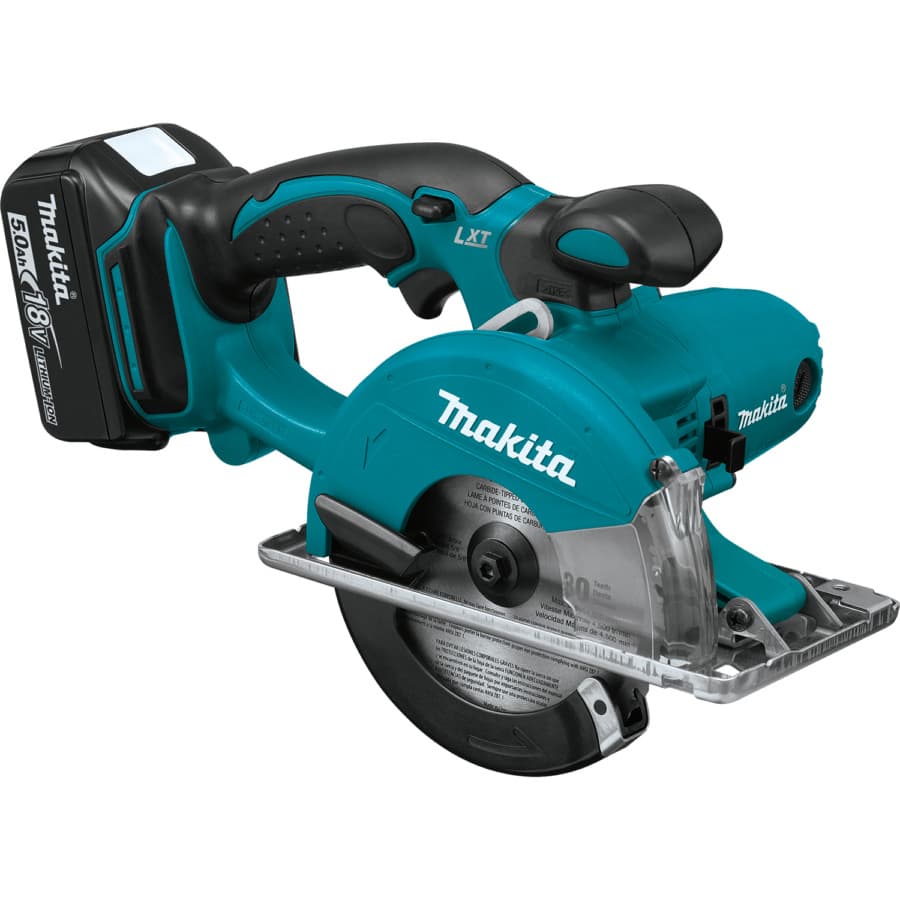 Makita 5-3/8" Circular Saw 5/8" Arbor 18V LXT® Lithium-Ion Cordless Motor, 5.0 Ah Battery Included - XSC01T, detail 1