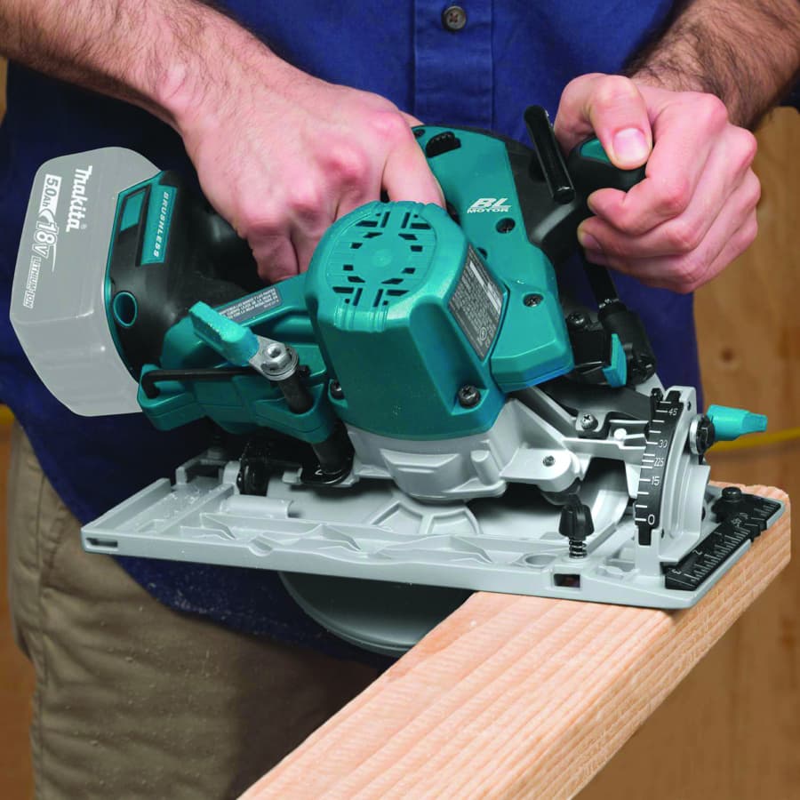 Makita 6-1/2" Circular Saw 5/8" Arbor with 18V LXT® Lithium-Ion Cordless Brushless Motor, Bare Tool, - XSH03Z, detail 1