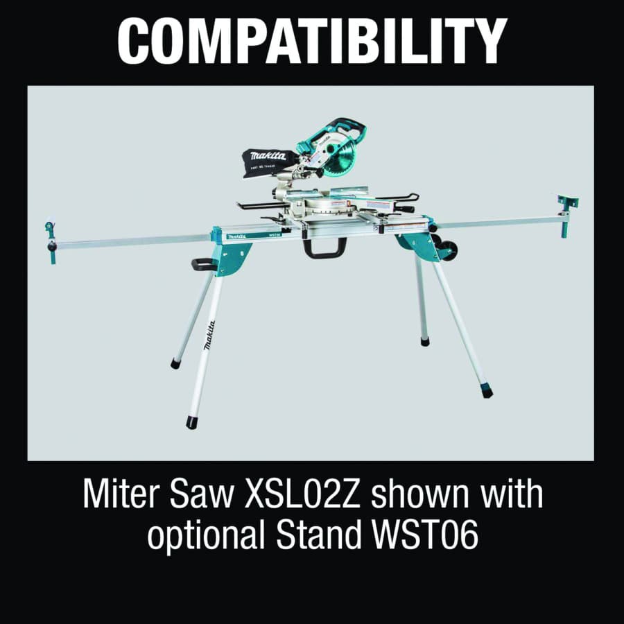 Makita 7-1/2" Compound Sliding Miter Saw 5/8" Arbor 18V LXT® Lithium-Ion Cordless Brushless Motor, Bare Tool - XSL02Z, detail 9