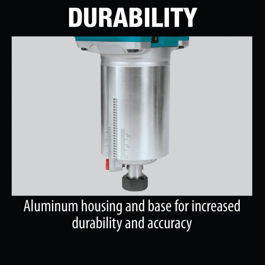 Makita Combination Plunge-Fixed Base Router 18V LXT® Lithium-Ion Cordless Brushless motor Variable Speed, Bare Tool - XTR01Z, detail 6