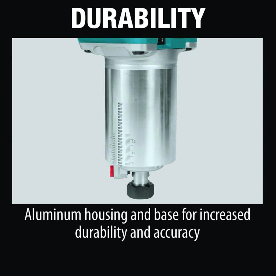 Makita Combination Plunge-Fixed Base Router 18V LXT® Lithium-Ion Cordless Brushless motor Variable Speed, Bare Tool - XTR01Z, detail 10