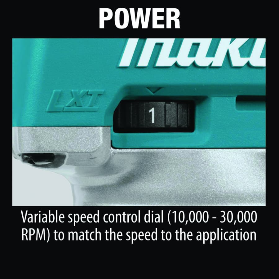 Makita Combination Plunge-Fixed Base Router 18V LXT® Lithium-Ion Cordless Brushless motor Variable Speed, Bare Tool - XTR01Z, detail 11