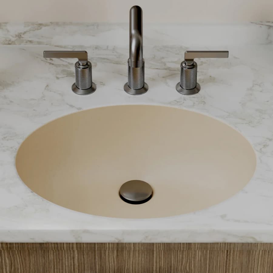 Karran Seamless 19" Single Bowl Quartz Vanity Sink, Undermount, Bisque, Q-306-BS, detail 9
