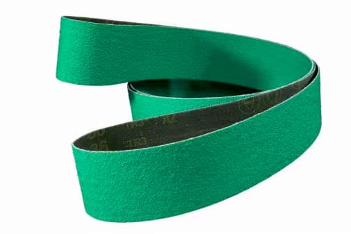 2" x 72" 60 Grit Resin Bond Cloth Sanding Belt, Alumina Zirconia on YF Weight Polyester Cloth