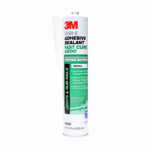 Fast Cure Marine Adhesive Sealant, 295ml, White