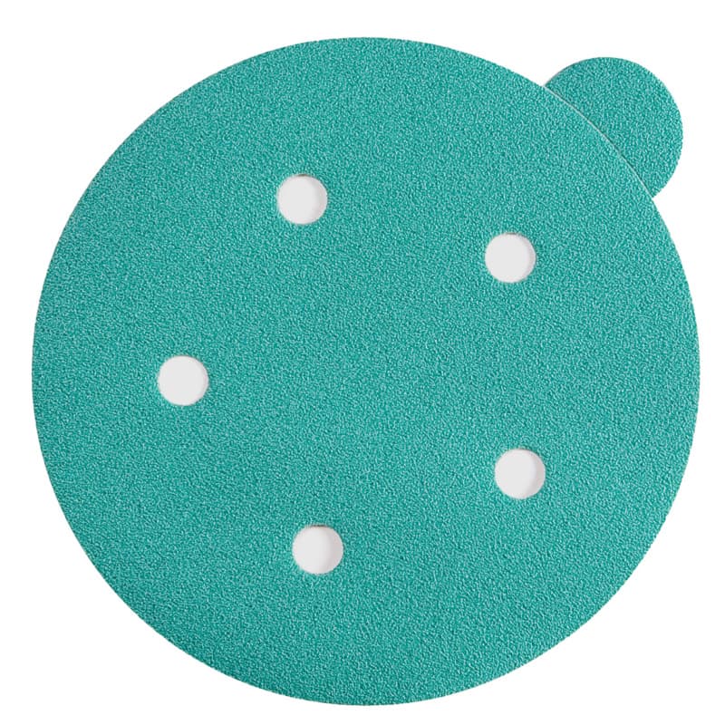 5" Emerald PSA 220 Grit L51111 5 Holes Sanding Disc, Aluminum Oxide on Film