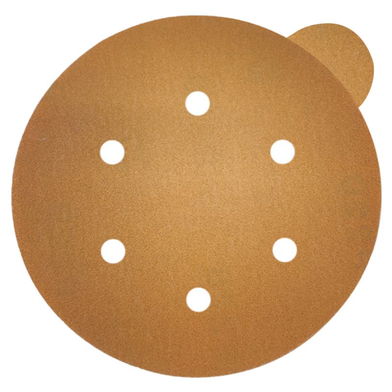 6" PSA 150 Grit L02709 6 Holes Sanding Disc, Heat Treated Aluminum Oxide on Paper (100/Box)