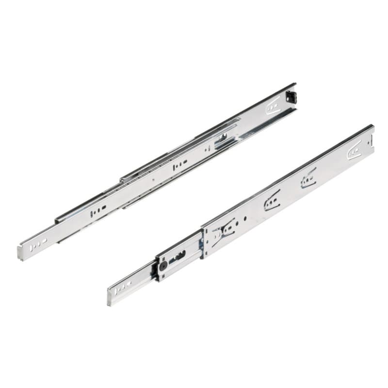 5632 Drawer Slide with 90lb Capacity, Full Extension, Side-Mount, Self-Closing, Galvanized steel, 26"