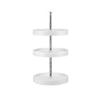 Knape and Vogt PFN Series Full Circle Lazy Susan Set, 3 Tray