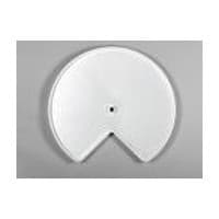 LD-2401 28" Kidney 1 Tray Lazy Susan, White, Bulk (10 Trays)
