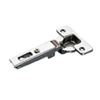 Push Series 200 110° Opening Hinge, 45mm Bore Pattern, Self-Closing, Half Overlay, Nickel-Plated, Screw-On