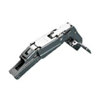 Series 200 165° Opening Push Hinge, 45mm Bore Pattern, Self-Closing, Inset, Nickel-Plated, Screw-On