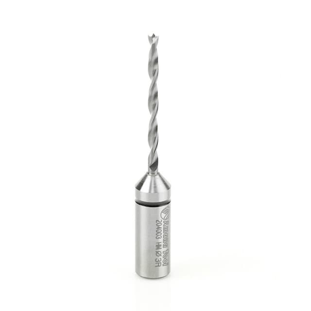 3mm x 70mm Cutting Edge Brad Point Boring Bit, Right Hand, 10mm Shank