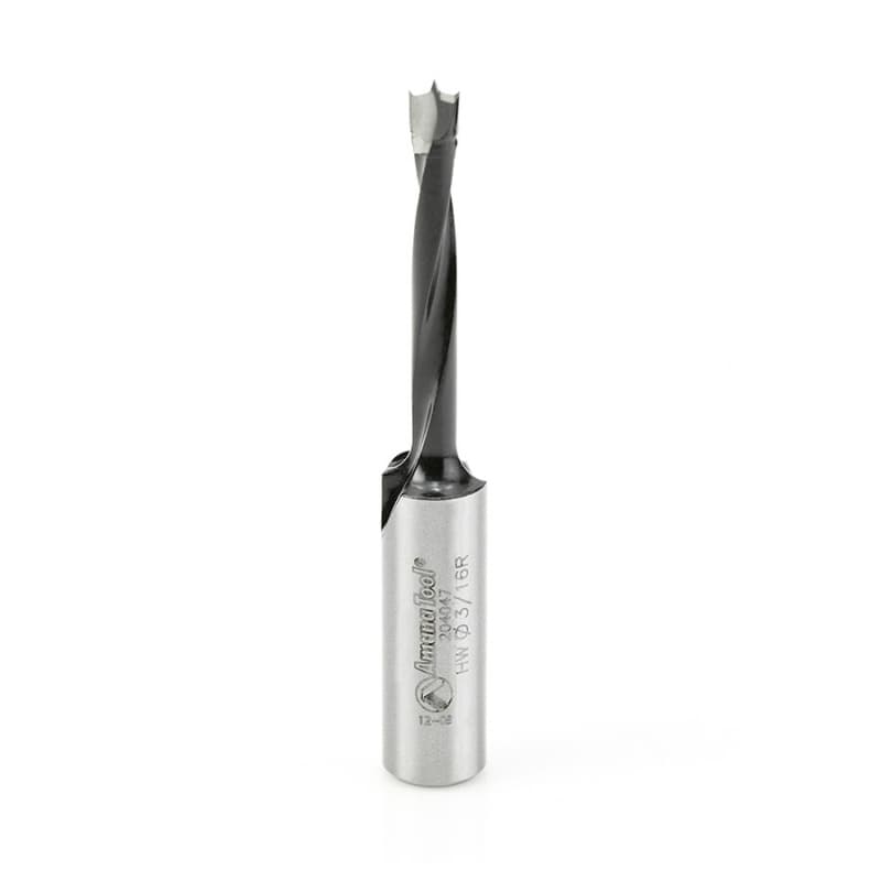 3/16" x 70mm Brad Point Boring Bit, Right Hand, 10mm Shank