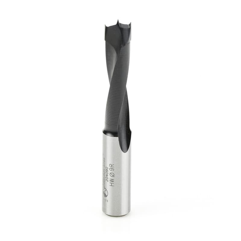 9mm x 70mm Brad Point Boring Bit, Right Hand, 10mm Shank