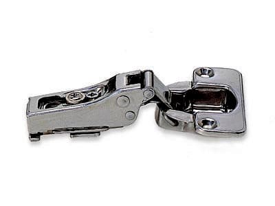 304B Stainless Steel 100° Opening Hinge, Free Swinging, 9/16" Overlay, Polished