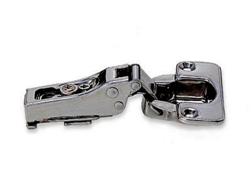 304B Stainless Steel 100° Opening Hinge, Self-Closing, 35/64" Overlay, Polished