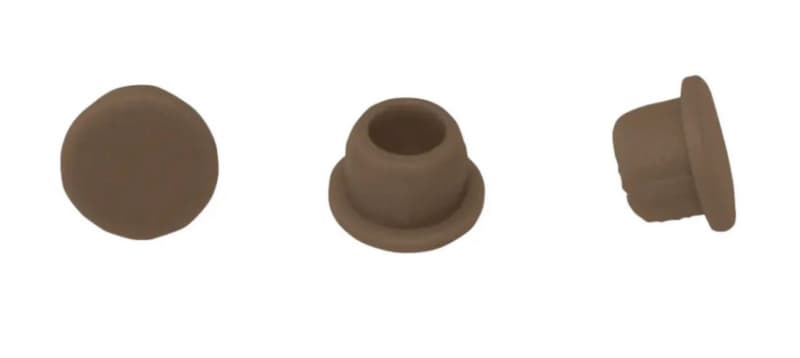 Clamex 6mm 90° Cover Cap, Brown (100/Box)