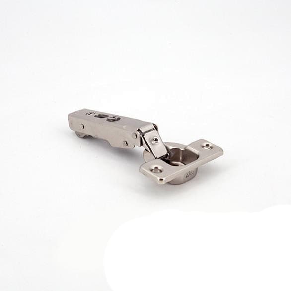 105° Opening Concealed Hinge, Free-Swinging, 19mm Overlay, Nickel, Screw-On