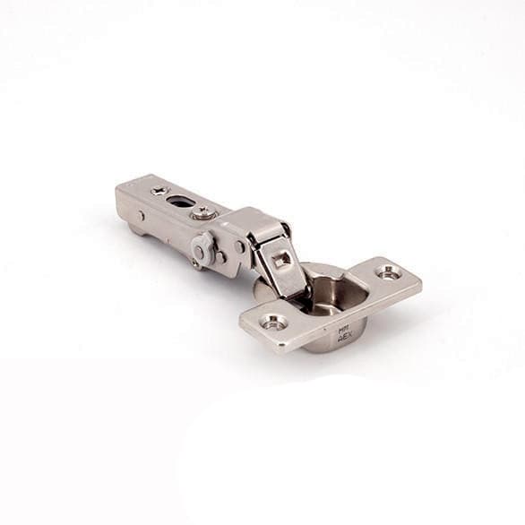 105° Opening Concealed Hinge, Adjustable Soft-Close, Free-Swinging, 14mm Overlay, Nickel, Screw-On