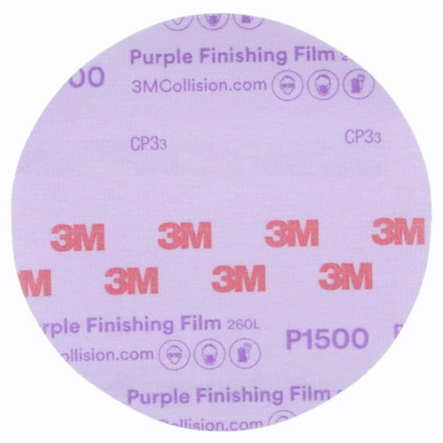 3M 6" No Hole PSA Aluminum Oxide Film 260L Sanding Discs