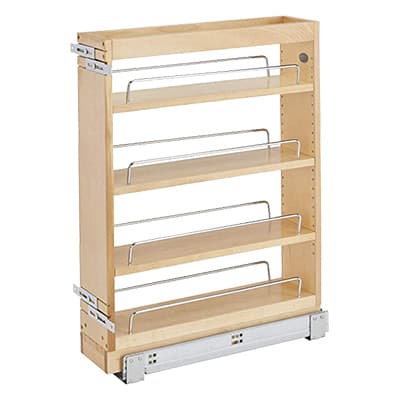 5" 3-Shelf Pullout Organizer, Wood