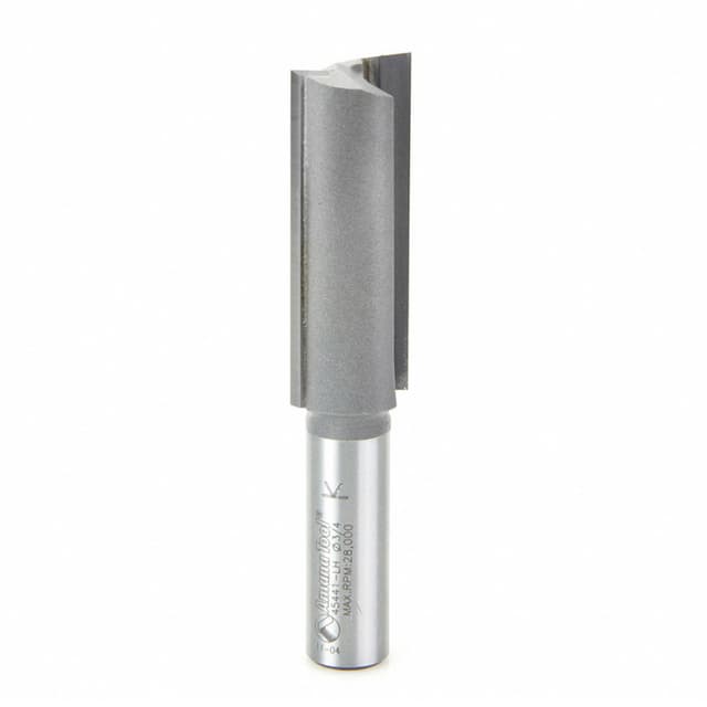 3/4" x 3-5/8" Left Hand Straight Plunge Router Bit, 2-Flute, 1/2" Shank