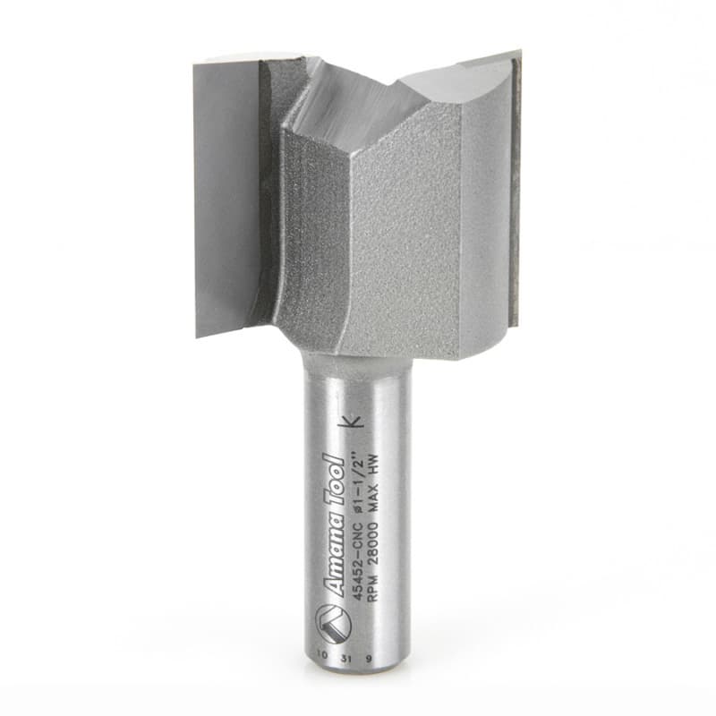 1-1/2" x 2-7/8" CNC High Production Straight Plunge Router Bit, 2-Flute, 1/2" Shank