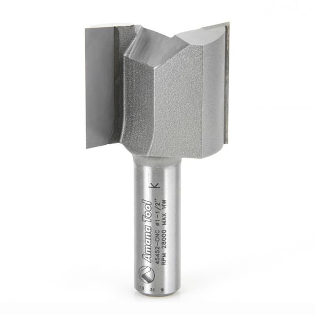 1-1/2" x 2-7/8" CNC High Production Straight Plunge Router Bit, 2-Flute, 1/2" Shank