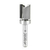 9/16" x 2-1/4" Straight Plunge Bit with Upper Ball Bearing, 2-Flute, 1/4" Shank