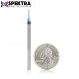 1/32" x 2" Down-Cut Spektra Extreme Tool Life Coated Spiral Plunge Bit, 2-Flute, 1/8" Shank