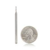 1/16" x 2" Down-Cut Spiral Plunge Bit, 2-Flute, 1/8" Shank