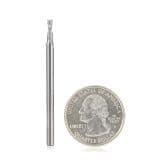 3/32" x 2" Down-Cut Spiral Plunge Bit, 2-Flute, 1/8" Shank