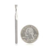 1/8" x 2" Up-Cut Spiral Plunge Bit for Solid Wood, 2-Flute, 1/8" Shank