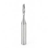 1/8" x 2" Up-Cut Spiral Plunge Bit for Solid Wood, 2-Flute, 1/4" Shank