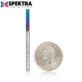 1/8" x 2" Down-Cut Spektra Carbon Graphite/Fiber Panel Cutting Spiral Router Bit, 1-Flute, 1/8" Shank