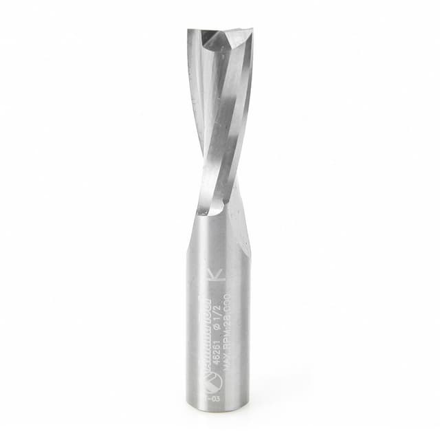1/2" x 3" Up-Cut Spiral Plunge Bit for Solid Wood, 2-Flute, 1/2" Shank