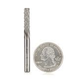 3/16" x 2" CNC Down-Cut Carbon Graphite/Fiber Panel Cutting Spiral Router Bit, 1-Flute, 3/16" Shank
