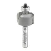 3/4" x 3/16" Radius Cove Router Bit, 2-Flute, 1/4" Shank
